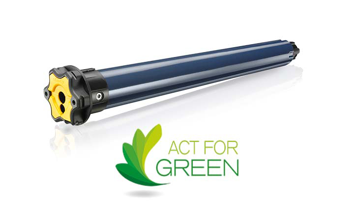 Produkty Somfy navržené v eko-designu jsou označeny logem ACT FOR GREEN®, které zaručuje: